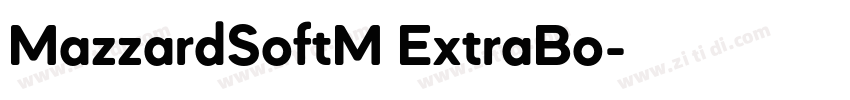 MazzardSoftM ExtraBo字体转换
